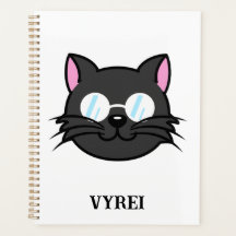 Dunkle Katze Schwarze Katze Gray Cat Tragen Brille