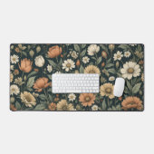 Dunkle Kernmatte, Blumenmatte, botanische Struktur Schreibtischunterlage (Tastatur & Maus)