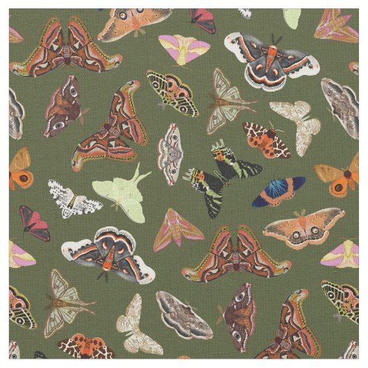 Dunkle Kernmotten Grün der Natur Stoff (Nahaufnahme)