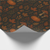 Dunkle Kernspannungsanlage Rustikale Wildblume und Geschenkpapier (Ecke)