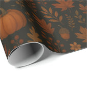 Dunkle Kernspannungsanlage Rustikale Wildblume und Geschenkpapier (Rolleneckpunkt)