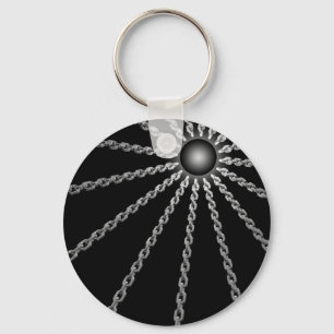 Dunkle Ketten Schlüsselanhänger