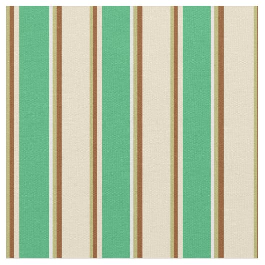 Dunkle Khaki, Braun, Tan, Grün und Weiß Stoff (Nahaufnahme)