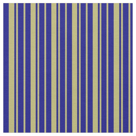 Dunkle Khaki- und Blaugestreifte Muster Stoff (Nahaufnahme)