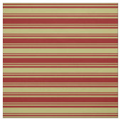 Dunkle Khaki und dunkle rote Linien Stoff (Muster)