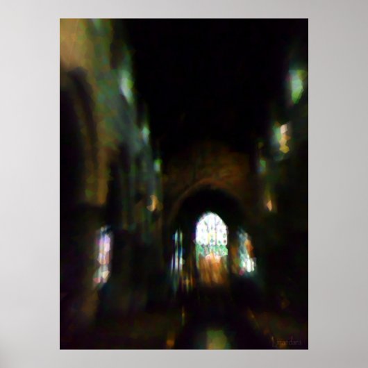 Dunkle Kirche Poster (Vorne)