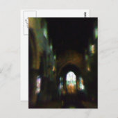 Dunkle Kirche Postkarte (Vorne/Hinten)