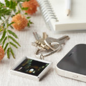 Dunkle Kirche Schlüsselanhänger (Seite)