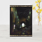 Dunkle Kirche und Rabe Karte (Gelbe Blume)