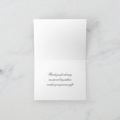 Dunkle Kirschblüten-Hochzeit Danke Notizkarte (Innenseite)