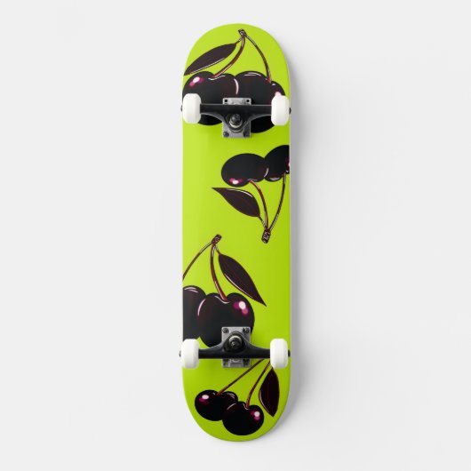 Dunkle Kirschen Skateboard Deck (Vorderseite)