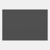 Dunkle Kohlenstrahlfarbe Geschenkpapier Set (Vorderseite)