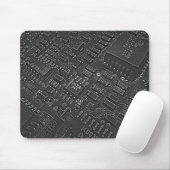Dunkle Kreuzung Mousepad (Mit Mouse)