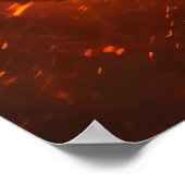 Dunkle Kriegerprinzessin am Schwarzen Pferd — Fant Poster (Ecke)