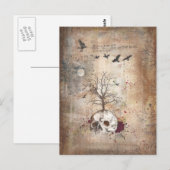 Dunkle Kunst des Toten Baumes Postkarte (Vorne/Hinten)