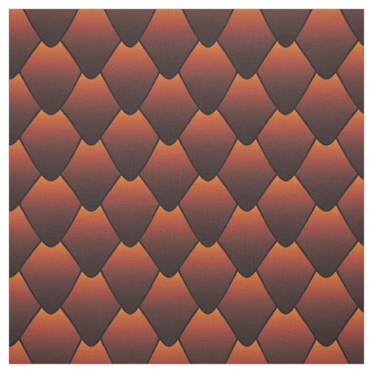 Dunkle Kupferdrachenskala Stoff (Muster)