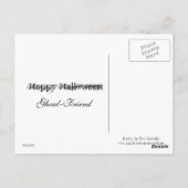 Dunkle Lady von Halloween Postkarte (Rückseite)