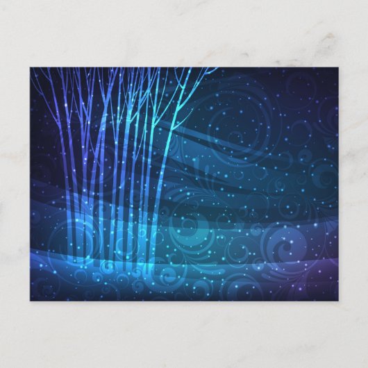 dunkle Landschaft Postkarte (Vorderseite)