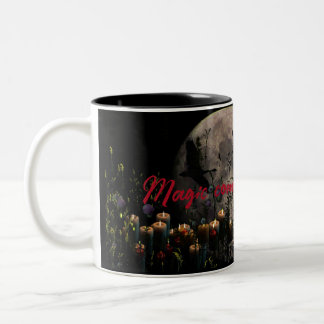 Dunkle launische Eleganz Zweifarbige Tasse