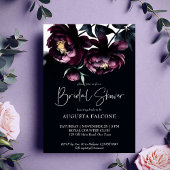 Dunkle launische Noir-Brautparty-Vorlage Einladung