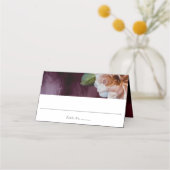 Dunkle + launische, rustikale Platzkarte (Vorderseite)