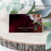 Dunkle + launische, rustikale Platzkarte