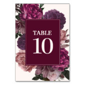 Dunkle launische Wasserfarben-Blumenfall Winter Ho Tischnummer (Vorderseite)