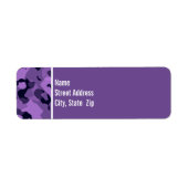 Dunkle Lavender-Camouflage; Personalisiert (Vorne)