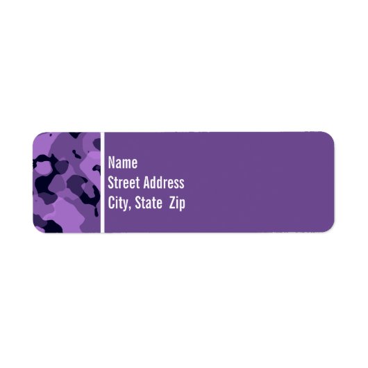 Dunkle Lavender-Camouflage; Personalisiert (Vorne)