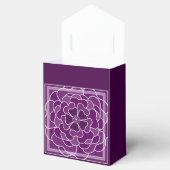 Dunkle lila abstrakte Blume Geschenkschachtel (Geöffnet)