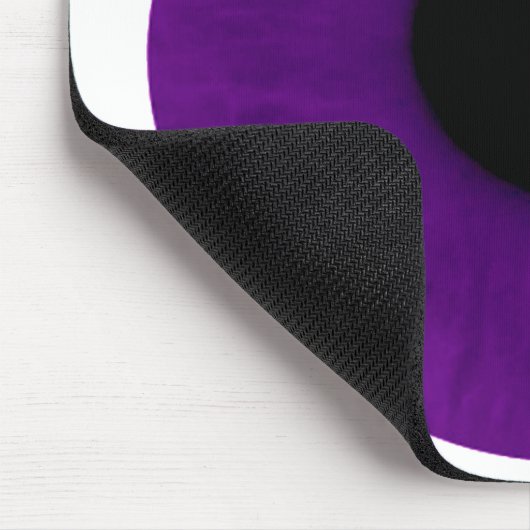 Dunkle lila Augapfel-Mausunterlage Mousepad (Ecke)