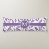 Dunkle Lila Blätter Personalisiert Seitenschläferkissen (Vorderseite)