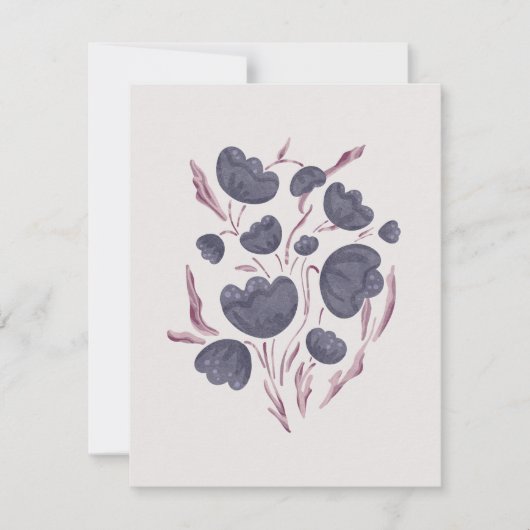 Dunkle Lila Blume Ästhetik (Vorderseite)