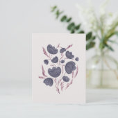 Dunkle Lila Blume Ästhetik (Stehend Vorderseite)