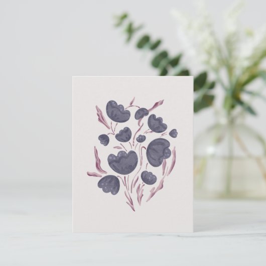 Dunkle Lila Blume Ästhetik (Stehend Vorderseite)