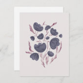 Dunkle Lila Blume Ästhetik (Vorne/Hinten)