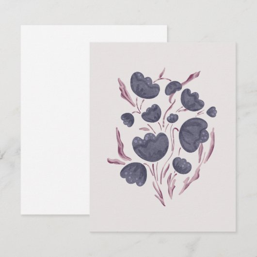 Dunkle Lila Blume Ästhetik (Vorne/Hinten)