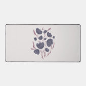 Dunkle Lila Blume Ästhetik Schreibtischunterlage (Vorderseite)