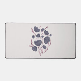 Dunkle Lila Blume Ästhetik Schreibtischunterlage