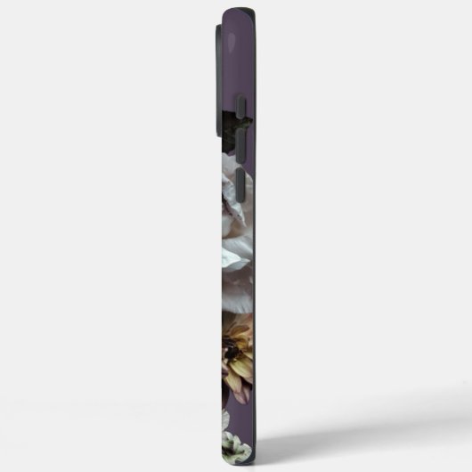 Dunkle Lila Blüte Case-Mate iPhone Hülle (Rückseite / Links)