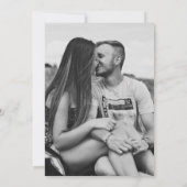 Dunkle lila Blütenwelt Aquarellenhochzeit Einladung (Rückseite)