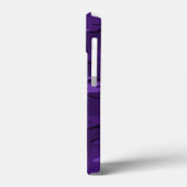 Dunkle Lila Camouflage mit benutzerdefiniertem Tex Case-Mate iPhone Hülle (Rückseite / Links)