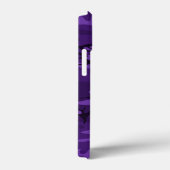 Dunkle Lila Camouflage mit benutzerdefiniertem Tex Case-Mate iPhone Hülle (Rückseite / Rechts)