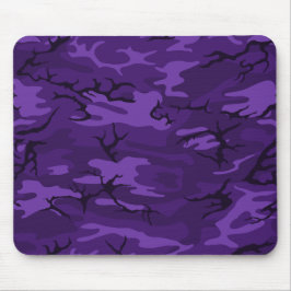 Dunkle lila Camouflage Mousepad