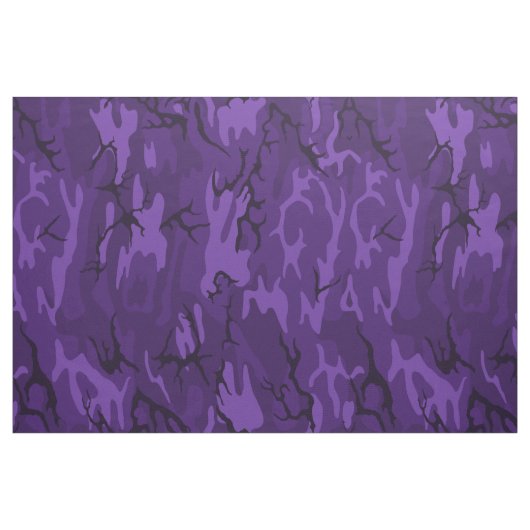 Dunkle lila Camouflage Stoff (Fat Quarter (45,7 x 55,9 cm))