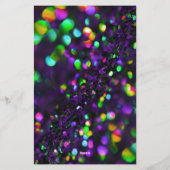 Dunkle Lila Funkeln Briefpapier (Rückseite)