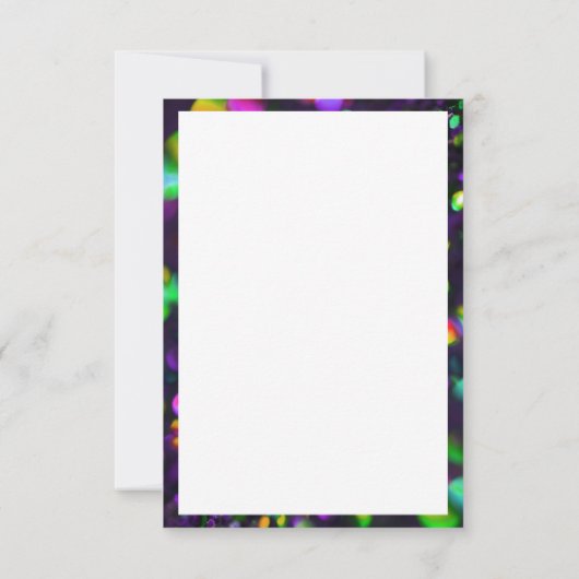 Dunkle Lila Funkeln Danke, Karten (Rückseite)