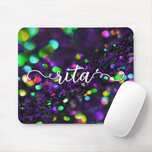 Dunkle Lila Funkeln Mousepad (Mit Mouse)