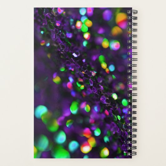 Dunkle Lila Funkeln Planer (Rückseite)