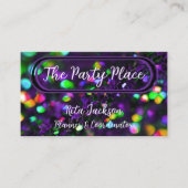 Dunkle Lila Funkeln Visitenkarte (Vorderseite)